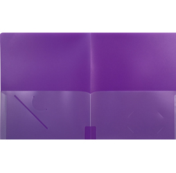 4-Pocket Folder, Purple Pocket Folder