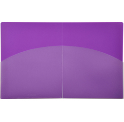 4-Pocket Folder, Purple Pocket Folder