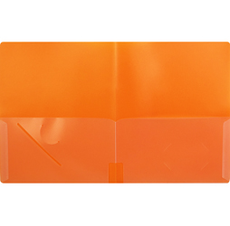 4-Pocket Folder, Orange Pocket Folder