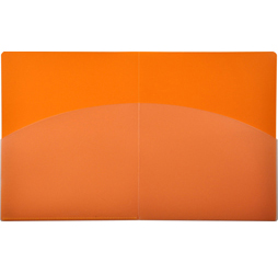 4-Pocket Folder, Orange Pocket Folder