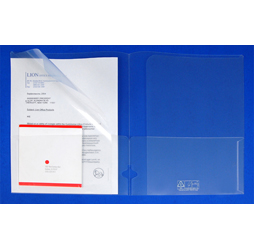 Plastic 4-Pocket Folders, Clear Presentation Folder