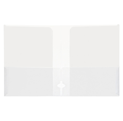 Plastic 4-Pocket Folders, Clear Presentation Folder