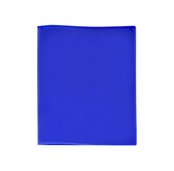 2-Pocket Blue Presentation Folder, Blue Plastic Folder