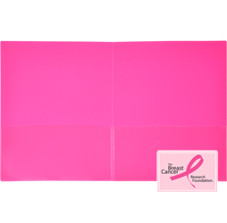 2-Pocket Pink Presentation Folder, Hot Pink Pocket Folder