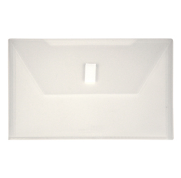 Clear Small Plastic Envelope with Velcro, 6 x 9 Envelope