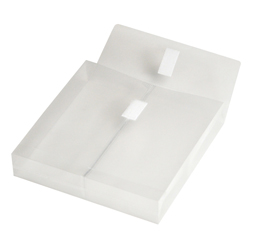 Clear Small Plastic Envelope with Velcro, 6 x 6 Envelope