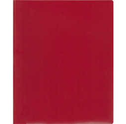 2-Pocket Plastic Folder with Fasteners, Burgundy Pocket Folder