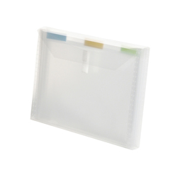 4-Pocket Clear Poly Expanding File, Clear Poly Envelope