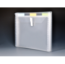 4-Pocket Clear Poly Expanding File, Clear Poly Envelope