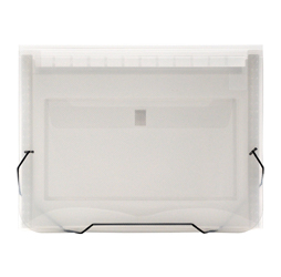 CLEAR-LINE 13-pocket Poly Expanding File, Clear