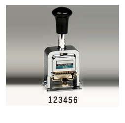 Heavy-Duty 6-digit Automatic Numbering Machine, Gothic