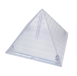 Pyramid Shaped Blade Disposal Case with Blade Snapper