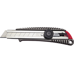 Heavy-Duty Die-Cast Grip Screw-Lock Snap Off Utility Knife