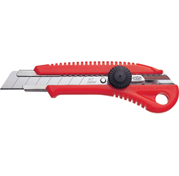 Heavy-Duty ABS Contoured Grip Screw-Lock Snap Off Utility Knife