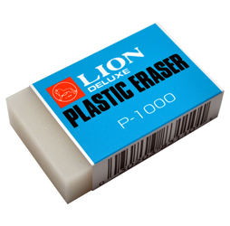 Translucent White Plastic Big Eraser, Jumbo Eraser