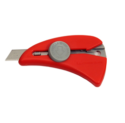 Self-Retracting Mini Safety Knife, Mini Utility Knife, Red