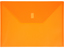 Orange Plastic Envelope with Velcro, A4 Size Envelope
