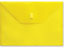 Yellow Plastic Envelope with Velcro, A4 Size Envelope