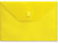 Yellow Plastic Envelope with Velcro, A4 Size Envelope