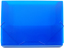 1-inch Capacity Plastic Document File Tote, Blue