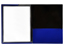 Framed View Blue Presentation Folders, Blue Pocket Folders