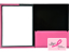 Framed View Pink Presentation Folders, Pink Pocket Folders