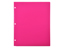 2 Pocket Plastic Folder for Binder, Hot Pink pocket folder