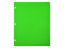 2 Pocket Plastic Folder for Binder, Green plastic folder