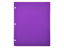 2 Pocket Plastic Folder for Binder, Purple pocket folder