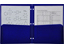 2-Pocket Plastic Folder for Binder, Blue plastic folder