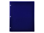 2-Pocket Plastic Folder for Binder, Blue plastic folder