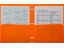2 Pocket Plastic Folder for Binder, Orange plastic folder