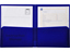 2-Pocket Plastic Folders, Blue Plastic Folders