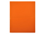 2-Pocket Plastic Folder, Orange Plastic Folder