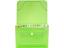 CLEAR-LINE 13-pocket Poly Expanding File, Transparent Green