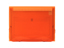 CLEAR-LINE 13-pocket Poly Expanding File, Transparent Orange