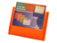 CLEAR-LINE INSTA-COVER 7-pocket Poly Expanding File, Orange